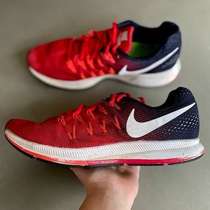 ☀︎︎Red Nike Zoom Pegasus 33 running shoes☀︎︎